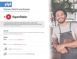 OpenTable Fights Fraud with Pipl