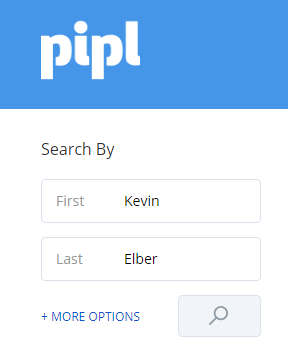 Searching by name in Pipl SEARCH